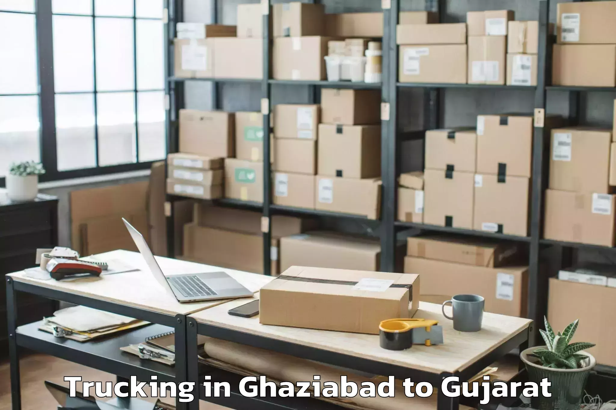 Top Ghaziabad to Bhiloda Trucking Available